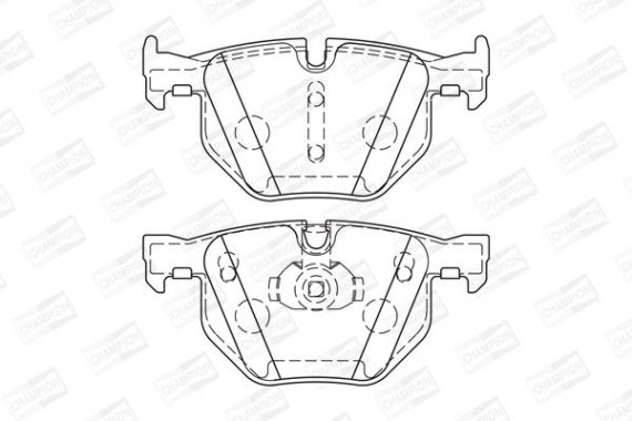 573744CH CHAMPION Колодки гальмівні дискові задні BMW X5 (E70) (573744CH) CHAMPION