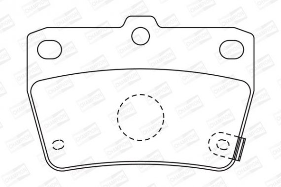 572488CH CHAMPION Колодки гальмівні дискові задні TOYOTA RAV4 (572488CH) CHAMPION