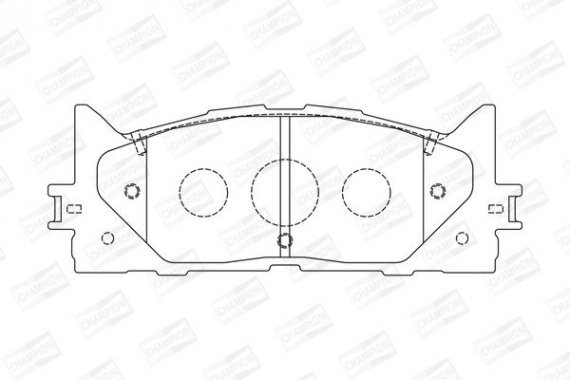 572651CH CHAMPION Колодки гальмові дискові передні LEXUS ES (AVV6_, GSV6_, ASV6_) (572651CH) CH