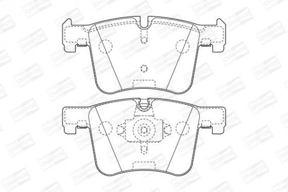 573432CH CHAMPION Колодки гальмові дискові передні BMW X3 20dx, 20ix, 28ix, bis 10/2011/ X3 35i