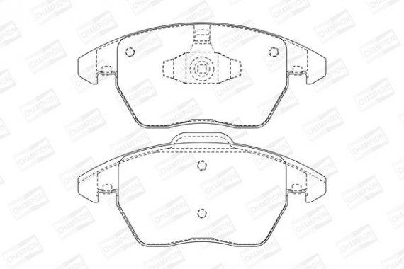 573134CH CHAMPION Колодки гальмові дискові передні Citroen C4 2.0i / 2.0 HDI (573134CH) CHAMPIO