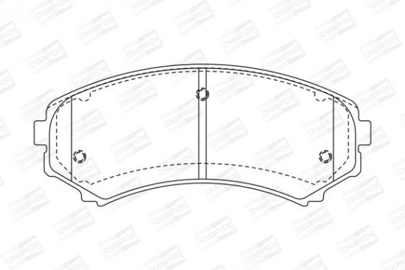 572497CH CHAMPION Колодки гальмові дискові передні MAZDA E2000, E2200, MITSUBISHI Montero, Paje