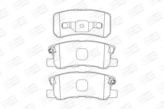 572498CH CHAMPION Колодки гальмівні дискові задні CHRYSLER SEBRING Convertible (JS) (572498CH) C