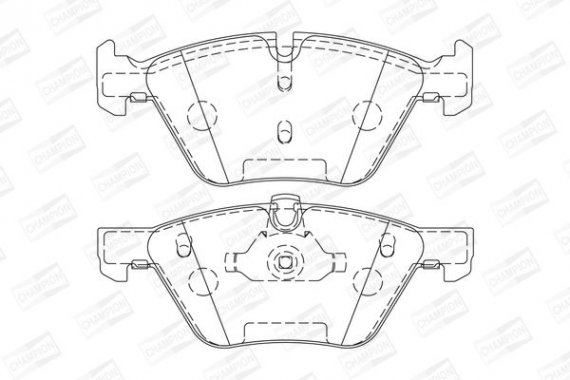 573151CH CHAMPION Колодки гальмові дискові передні BMW Sries 3 ( E90 ) 01/05-, Sries 5 ( E60 )