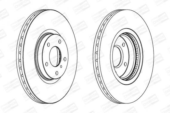 563032CH1 CHAMPION Диск гальмівний передній (ціна за 1шт..) Nissan Murano (563032CH-1) CHAMPION