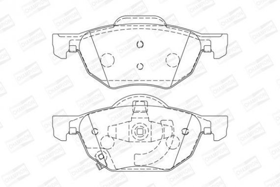 572480CH CHAMPION Колодки гальмові дискові передні Honda Accord (03-) (572480CH) CHAMPION