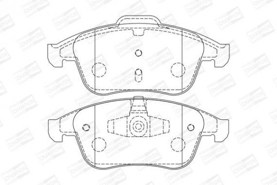 573243CH CHAMPION Колодки гальмові дискові передні RENAULT Laguna III (573243CH) CHAMPION