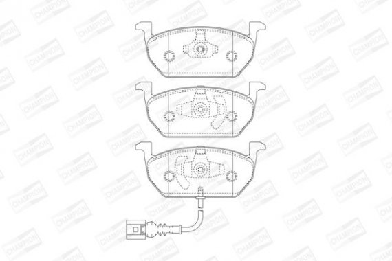 573606CH CHAMPION Колодки гальмові дискові передні SEAT LEON (5F1) (573606CH) CHAMPION