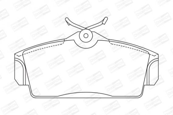 572422CH CHAMPION Колодки гальмові дискові передні NISSAN Primera (572422CH) CHAMPION