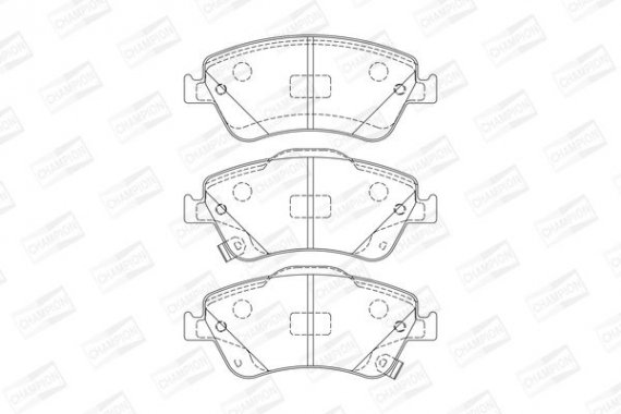 572524CH CHAMPION Колодки гальмові дискові передні TOYOTA Auris (572524CH) CHAMPION