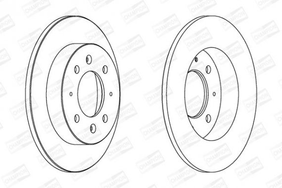 562788CH CHAMPION Диск гальмівний задній (ціна за 2шт.) Kia Cerato (562788CH) CHAMPION