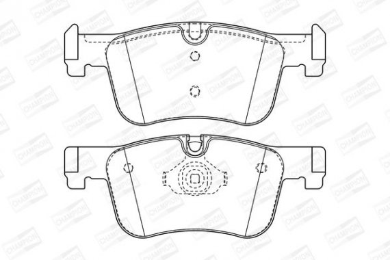 573419CH CHAMPION Колодки гальмові дискові передні BMW 1 (F20) (573419CH) CHAMPION