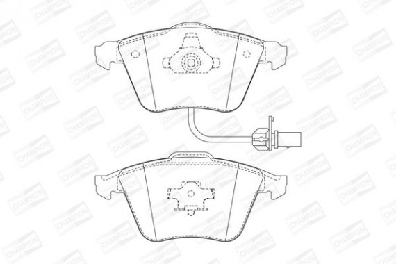 573196CH CHAMPION Колодки гальмові дискові передні AUDI A4, A6 (573196CH) CHAMPION