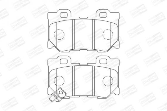 572659CH CHAMPION Колодки гальмівні дискові задні INFINITI FX (572659CH) CHAMPION