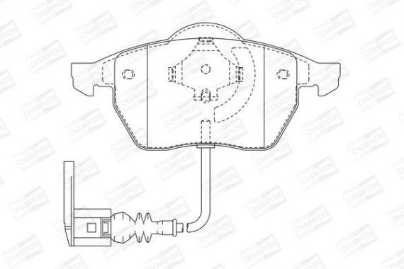 571984CH CHAMPION Колодки гальмові дискові передні AUDI A3, S3 Quattro, TT, TT Quattro SEAT Leo