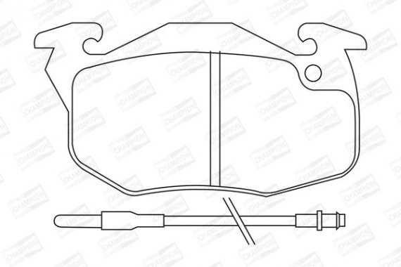 571332CH CHAMPION Колодки гальмові дискові передні RENAULT Clio, Clio II, Espace I, Espace II,