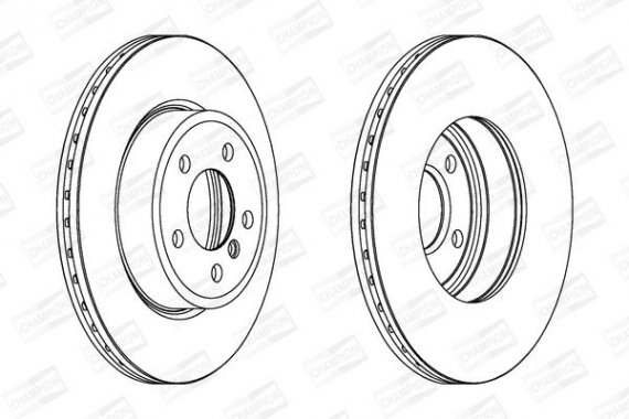 562350CH CHAMPION Диск тормозной передний (цена за 2шт.) BMW X3 (04-) (562350CH) CHAMPION