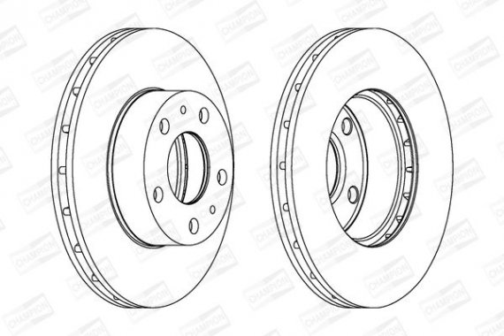 563026CH CHAMPION Диск тормозной передний (цена за 2шт.) Fiat Ducato (563026CH) CHAMPION