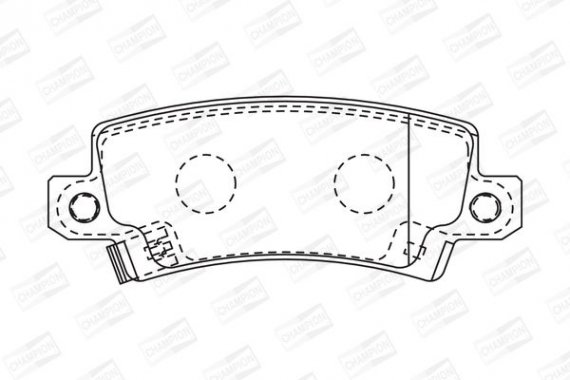 572492CH CHAMPION Колодки гальмівні дискові задні TOYOTA Corolla (572492CH) CHAMPION