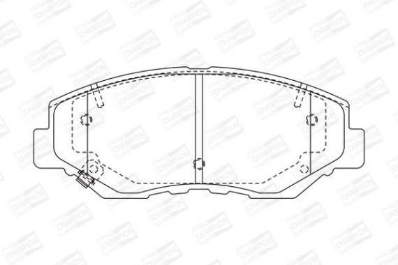 572504CH CHAMPION Колодки гальмові дискові передні Honda CR-V (572504CH) CHAMPION