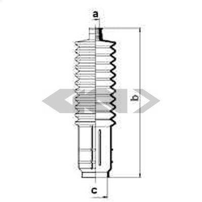 83915 SPIDAN (GKN) Пильовик кермового механізму GKN (Spidan)