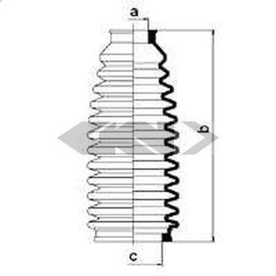 83871 SPIDAN (GKN) Пыльник рулевого механизма GKN (Spidan)