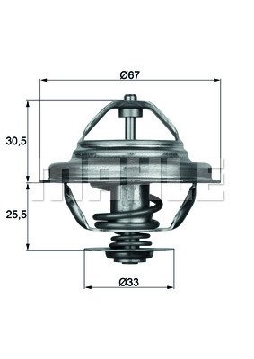 TX 27 71 D MAHLE Термостат, охолоджуюча рідина MAHLE