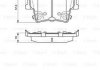 Тормозные колодки дисковые BOSCH 0986494678