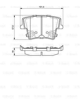 0986494678 BOSCH Тормозные колодки дисковые BOSCH