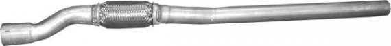17529 POLMOstrow Алюм глушник. сталь, середн. частина Opel Corsa C 1.3 CDTi hatchback 06/03-07/06