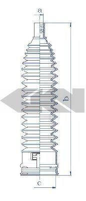 84217 SPIDAN (GKN) Пыльник рулевого механизма GKN (Spidan)