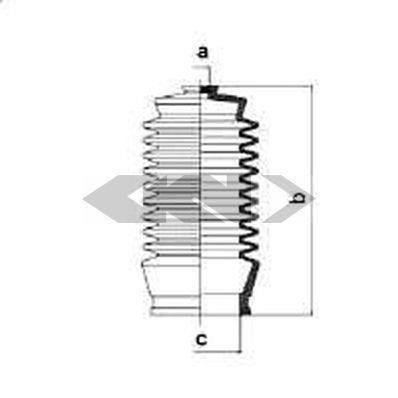 83826 SPIDAN (GKN) Пыльник рулевого механизма GKN (Spidan)