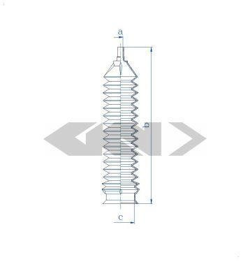 84202 SPIDAN (GKN) Пыльник рулевого механизма GKN (Spidan)