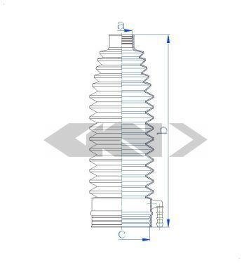 84104 SPIDAN (GKN) Пильовик кермового механізму GKN (Spidan)