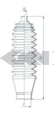 84254 SPIDAN (GKN) Пыльник рулевого механизма GKN (Spidan)