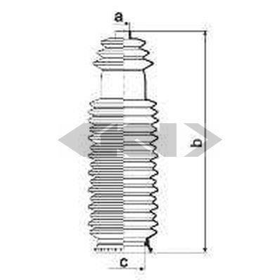 84026 SPIDAN (GKN) Пильовик кермового механізму GKN (Spidan)