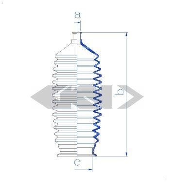Пыльник рулевого механизма GKN (Spidan) 84146