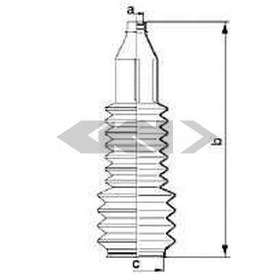 83908 SPIDAN (GKN) Пыльник рулевого механизма GKN (Spidan)