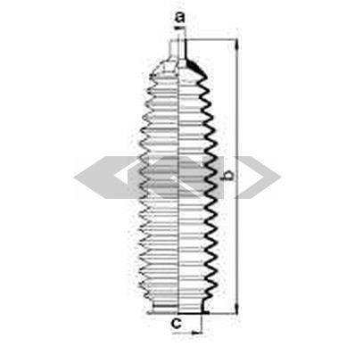Пильовик кермового механізму GKN (Spidan) 84053