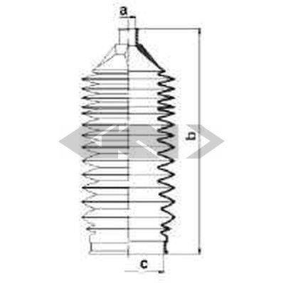 83938 SPIDAN (GKN) Пильовик рульового механізма GKN (Spidan)