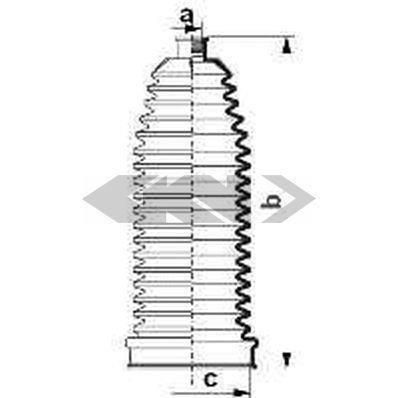 84093 SPIDAN (GKN) Пильовик кермового механізму GKN (Spidan)