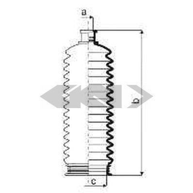 Пильовик рульового механізма GKN (Spidan) 84058