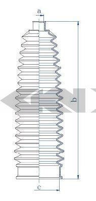 Пильовик кермового механізму GKN (Spidan) 84221