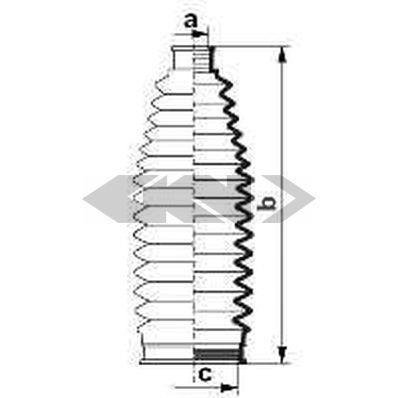Пильовик рульового механізма GKN (Spidan) 83986