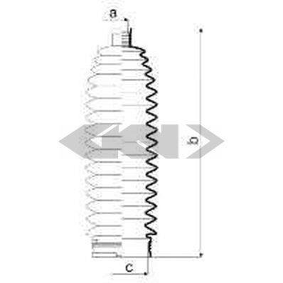 84073 SPIDAN (GKN) Пыльник рулевого механизма GKN (Spidan)