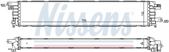 60354 NISSENS (Дания) Радиатор AUDI A 4 / S 4 (B8) (07-) S4 - 3.0 TFSI NISSENS