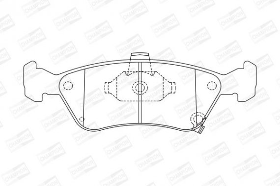 572400CH CHAMPION Колодки гальмові дискові передні Toyota Avensis (97-03) (572400CH) CHAMPION