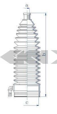 84212 SPIDAN (GKN) Пыльник рулевого механизма GKN (Spidan)