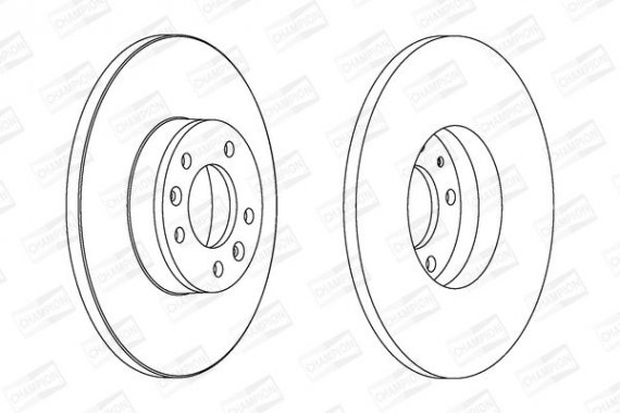 562525CH CHAMPION Диск тормозной задний (кратно 2шт.) Citroen Jumpy (07-16)/Fiat Scudo (07-16)/Peu