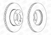 Диск тормозной передний (кратно 2шт.) BMW 1 (06-12), 1 (03-13), 3 (04-12), Z4 (0 562342CH